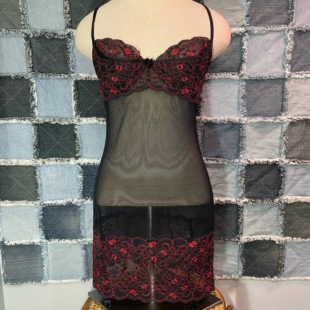Frederick's of Hollywood Micro Mesh Slip Dress